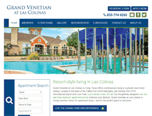 Tablet Screenshot of grandvenetian-apts.com